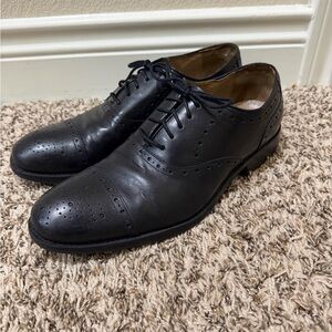 Classic Black Leather Men's Dress Shoes Johnson & Murphy